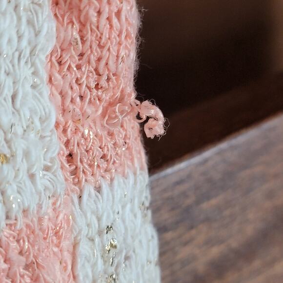 Popsy Creamsicle Stripped Knit Tank, Sz S - Picture 6 of 6